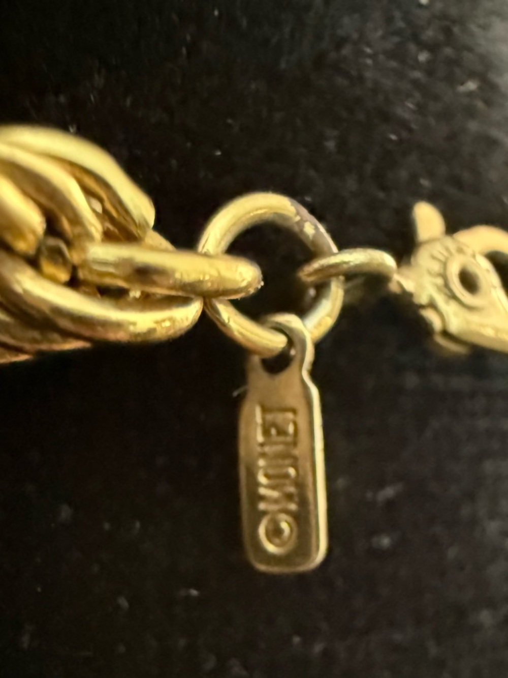 Vintage Monet Chunky Gold Tone Thick Rope Chain Necklace Statement Classic 24” - Picture 5 of 7